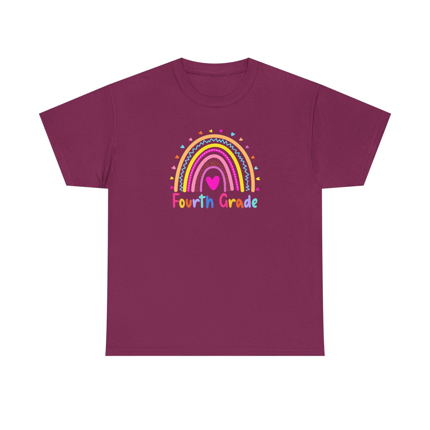 Fourth Grade Rainbow T-Shirt — Perfect for Classroom Fun