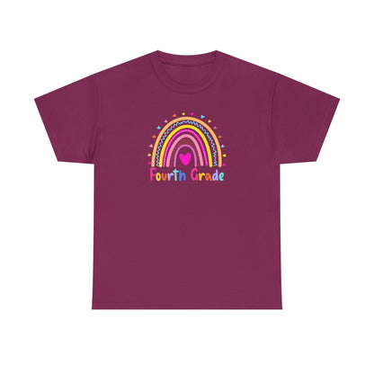 Fourth Grade Rainbow T-Shirt — Perfect for Classroom Fun