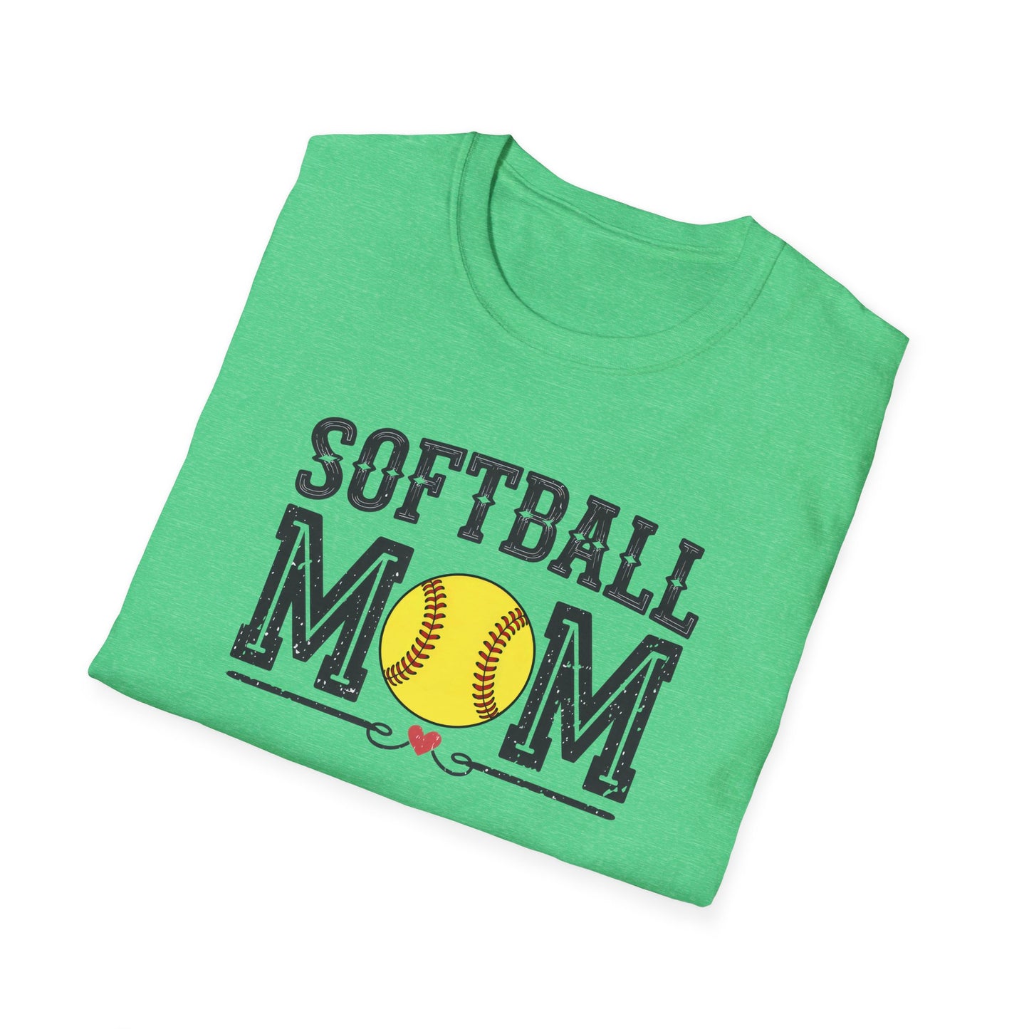 Softball Mom Shirt – Vintage Style Game Day Tee, Softball Mom Graphic T-Shirt, Sports Mom Gift, Women’s Softball Season Apparel