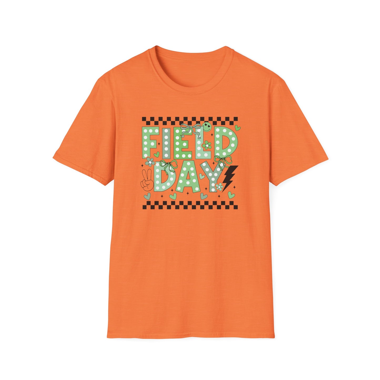 Cute Green Polka Dot School Field Day T-Shirt