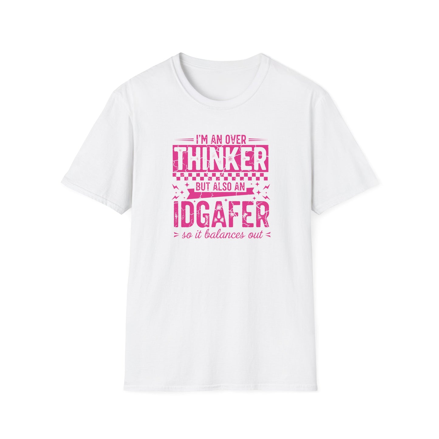 Funny Quote T-Shirt – Overthinker IDGAF Shirt | Sarcastic Graphic Tee | Unisex Casual Top
