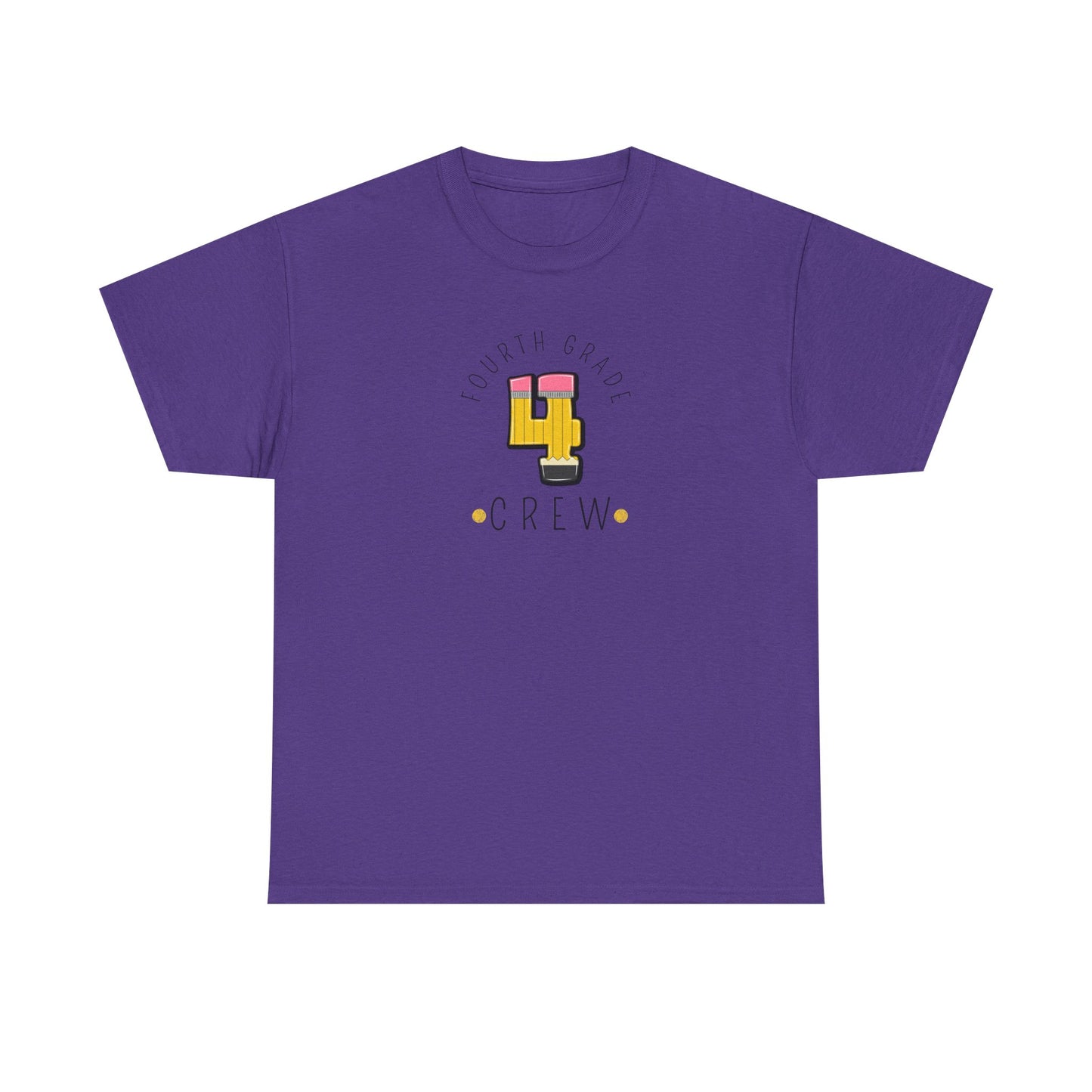 Fourth Grade Crew T-Shirt - Cute Back-to-School Tee -  Teacher Team Tee -