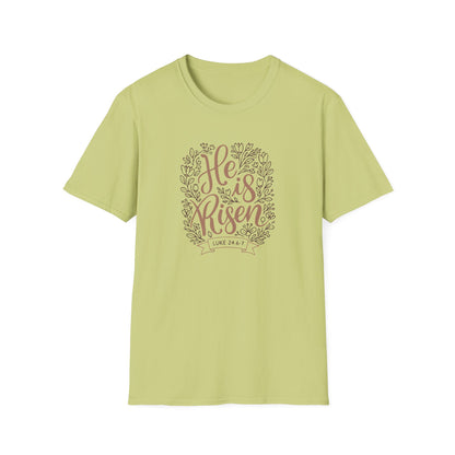 He Is Risen T-Shirt — Easter Christian Faith Tee