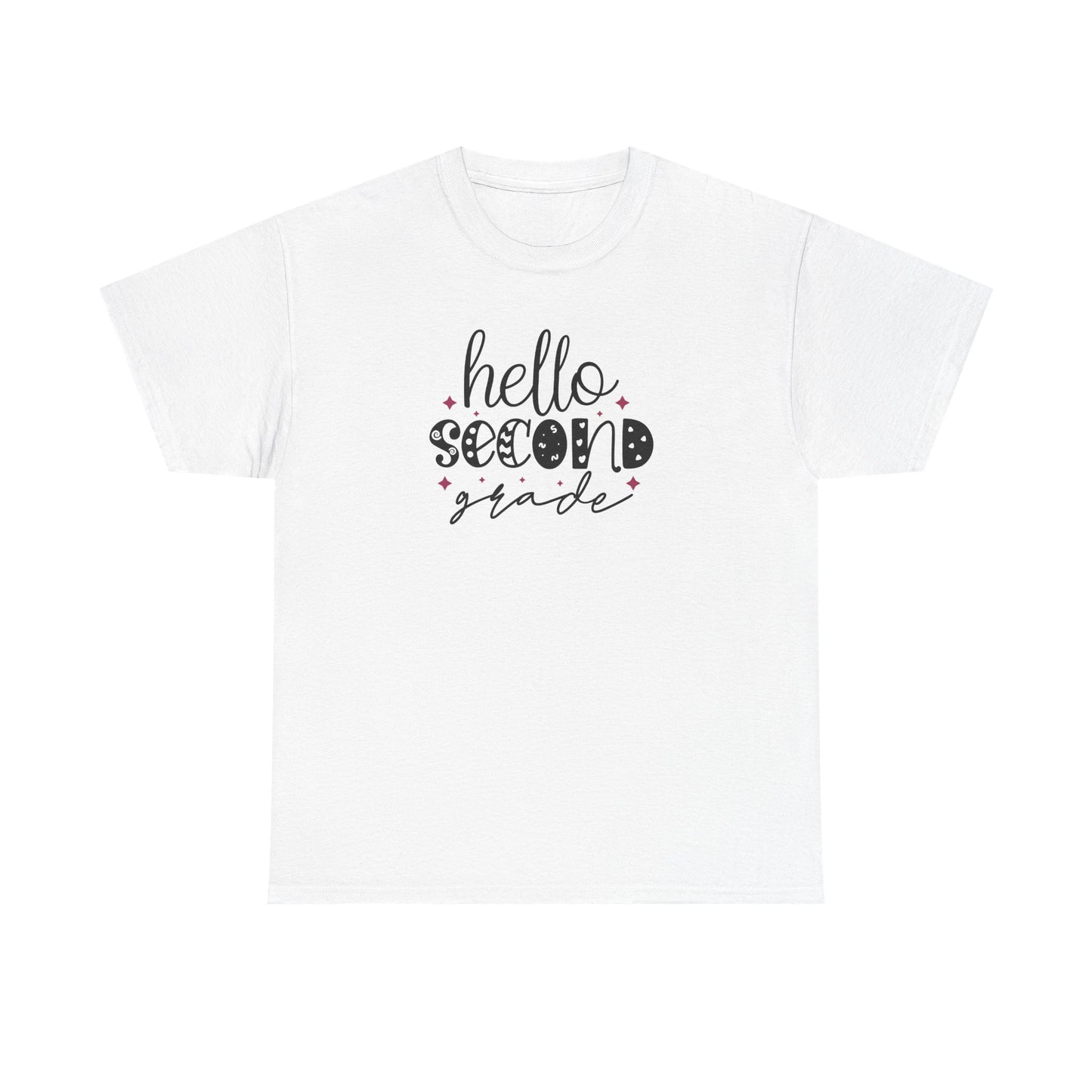 Hello Second Grade - Perfect Grade Level Teacher Team Shirt - Favorite