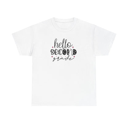 Hello Second Grade - Perfect Grade Level Teacher Team Shirt - Favorite
