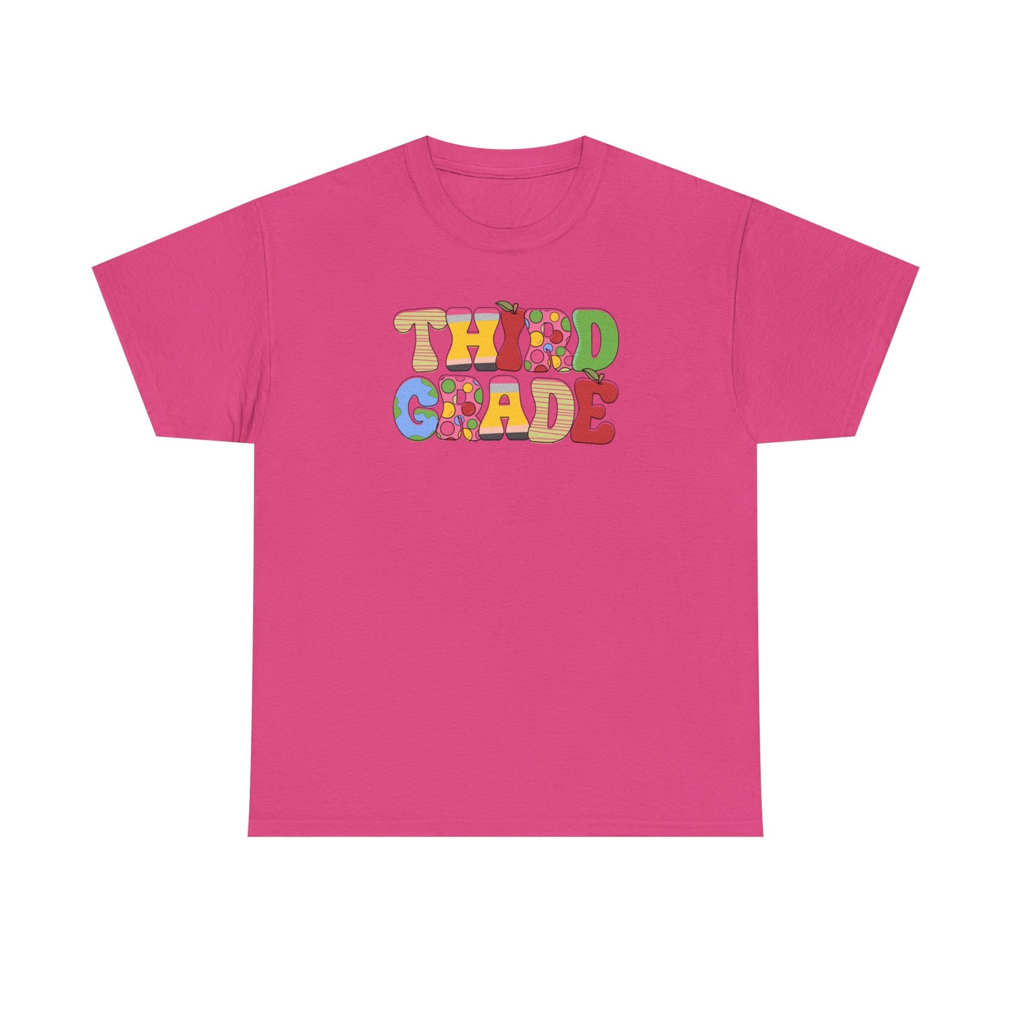 Hello Third Grade T-Shirt - Cute Back-to-School Tee - Teacher Team Tee