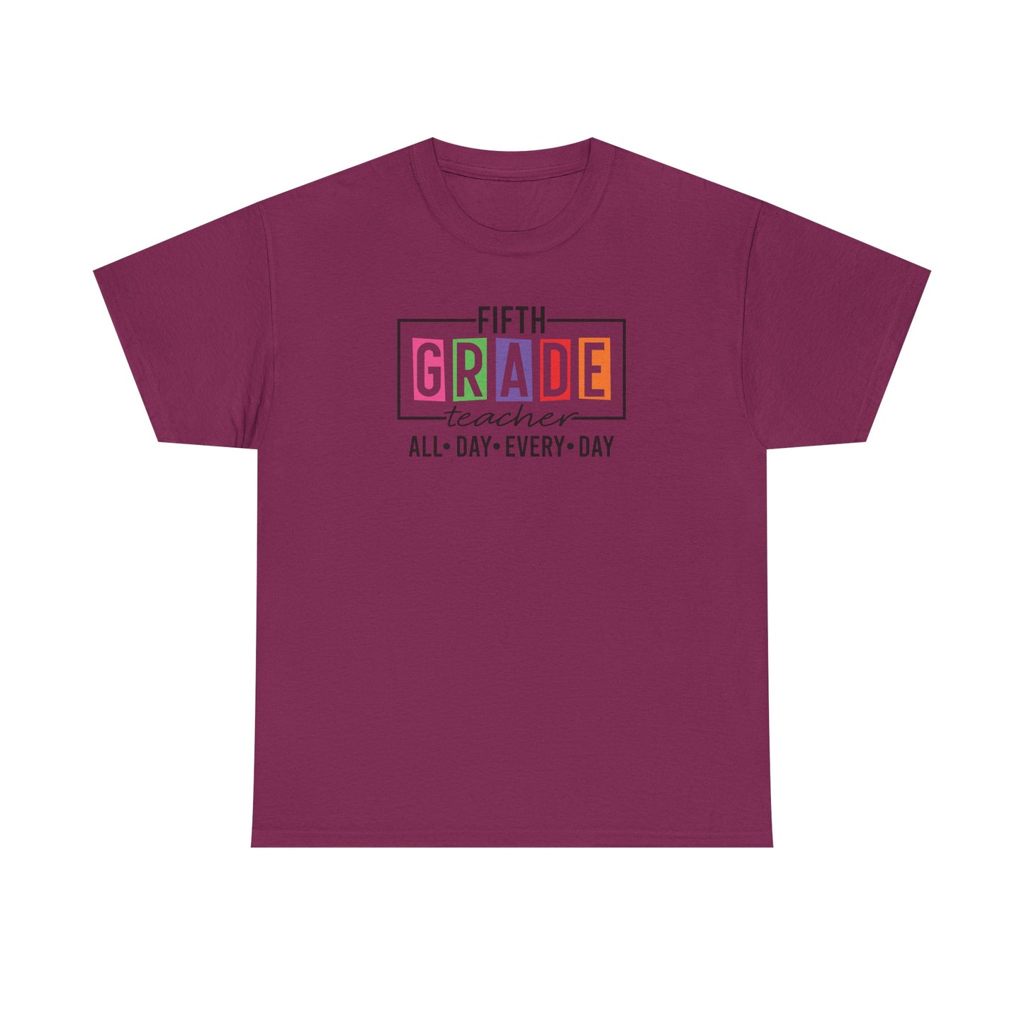 Fifth Grade Teacher T-Shirt - Cute Back-to-School Tee -  Teacher Team Tee - Fifth Grade Squad