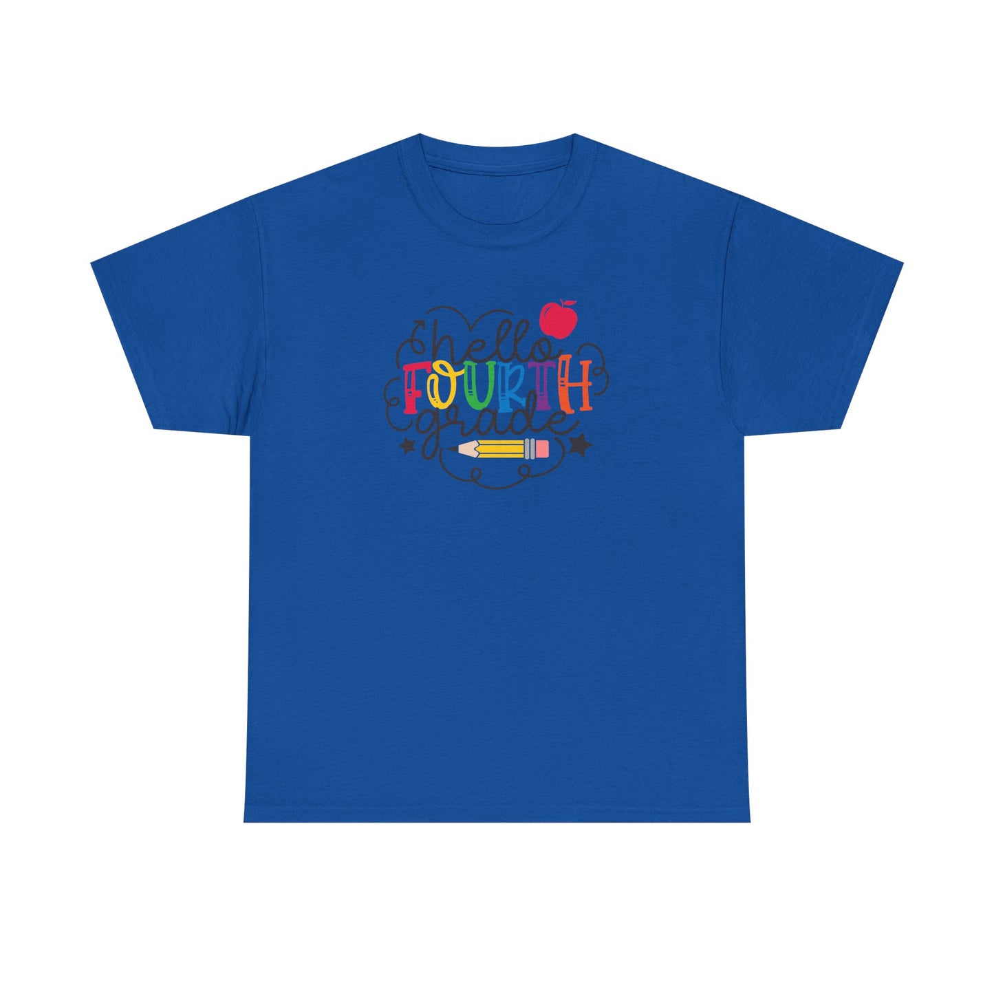Hello Fourth Grade Shirt | 4th Grade Teacher T-Shirt | Back To School Teacher Tee | First Day Of School Outfit | Elementary Teacher Gift