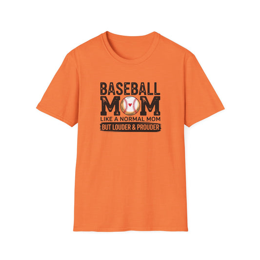 Baseball Mom Shirt – Loud & Proud Baseball Mom Graphic Tee, Funny Sports Mom Game Day Shirt, Baseball Season Fan Apparel