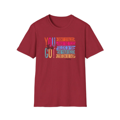 T-Shirt — "You Got This" Inspirational Motivational Graphic Tee - State Testing Tee
