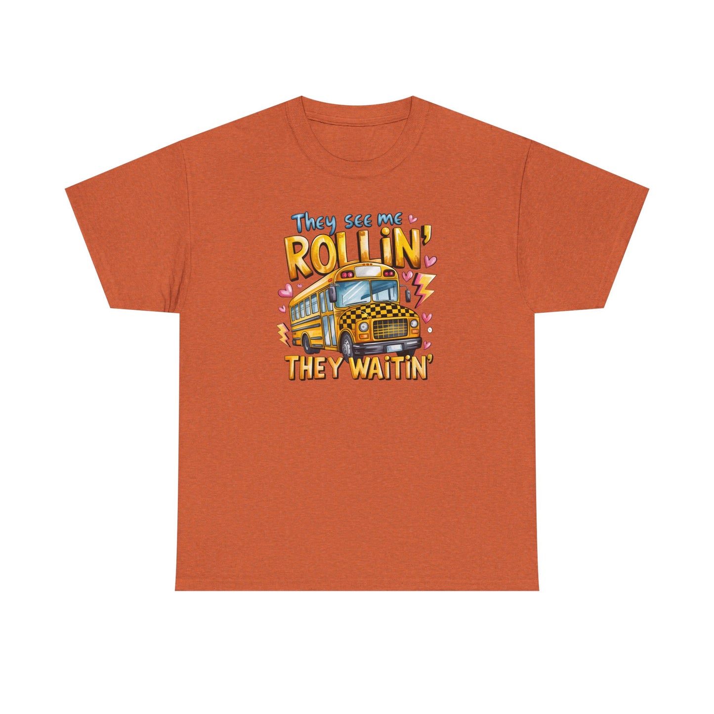 They See Me Rollin’ – Funny Teacher Bus Tee