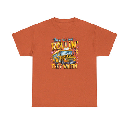 They See Me Rollin’ – Funny Teacher Bus Tee