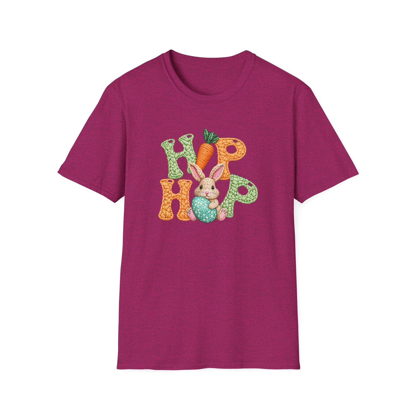 Easter Bunny "Hip Hop" Graphic T-Shirt — Cute Bunny & Carrot Spring Tee