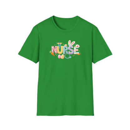Nurse Floral Icons T-Shirt — Colorful Medical Staff Gift for Nurses