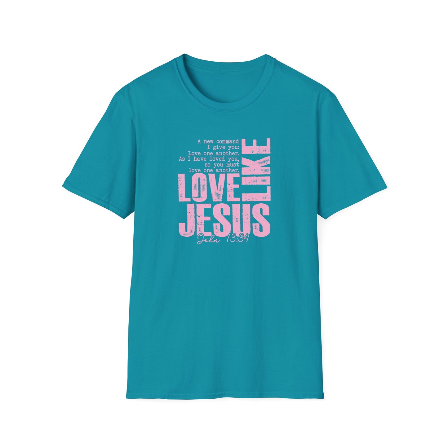 Love Like Jesus T-Shirt — Inspirational Christian Faith Tee (John 13:34)