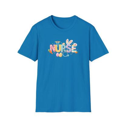 Nurse Floral Icons T-Shirt — Colorful Medical Staff Gift for Nurses