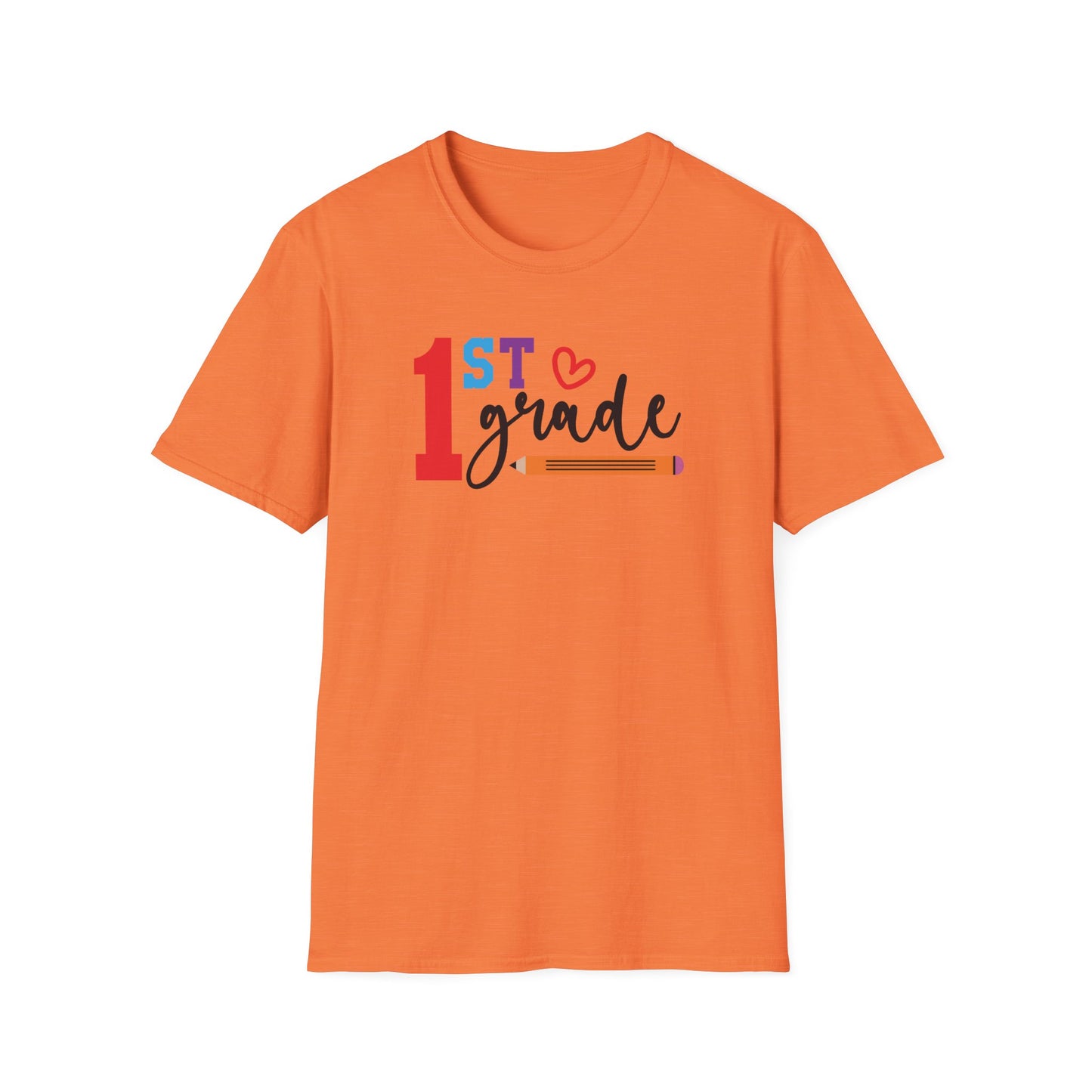 1st Grade Teacher Shirt | Back to School Teacher Tee | First Grade Graphic T-Shirt | Cute Classroom Shirt | Gildan 64000 Softstyle Tee