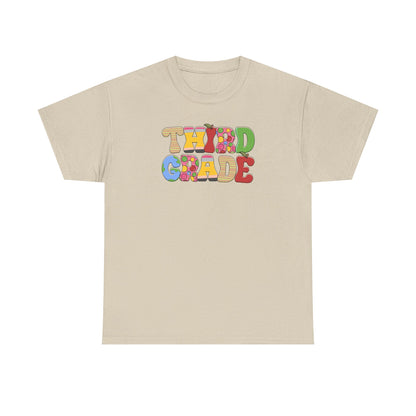 Hello Third Grade T-Shirt - Cute Back-to-School Tee - Teacher Team Tee