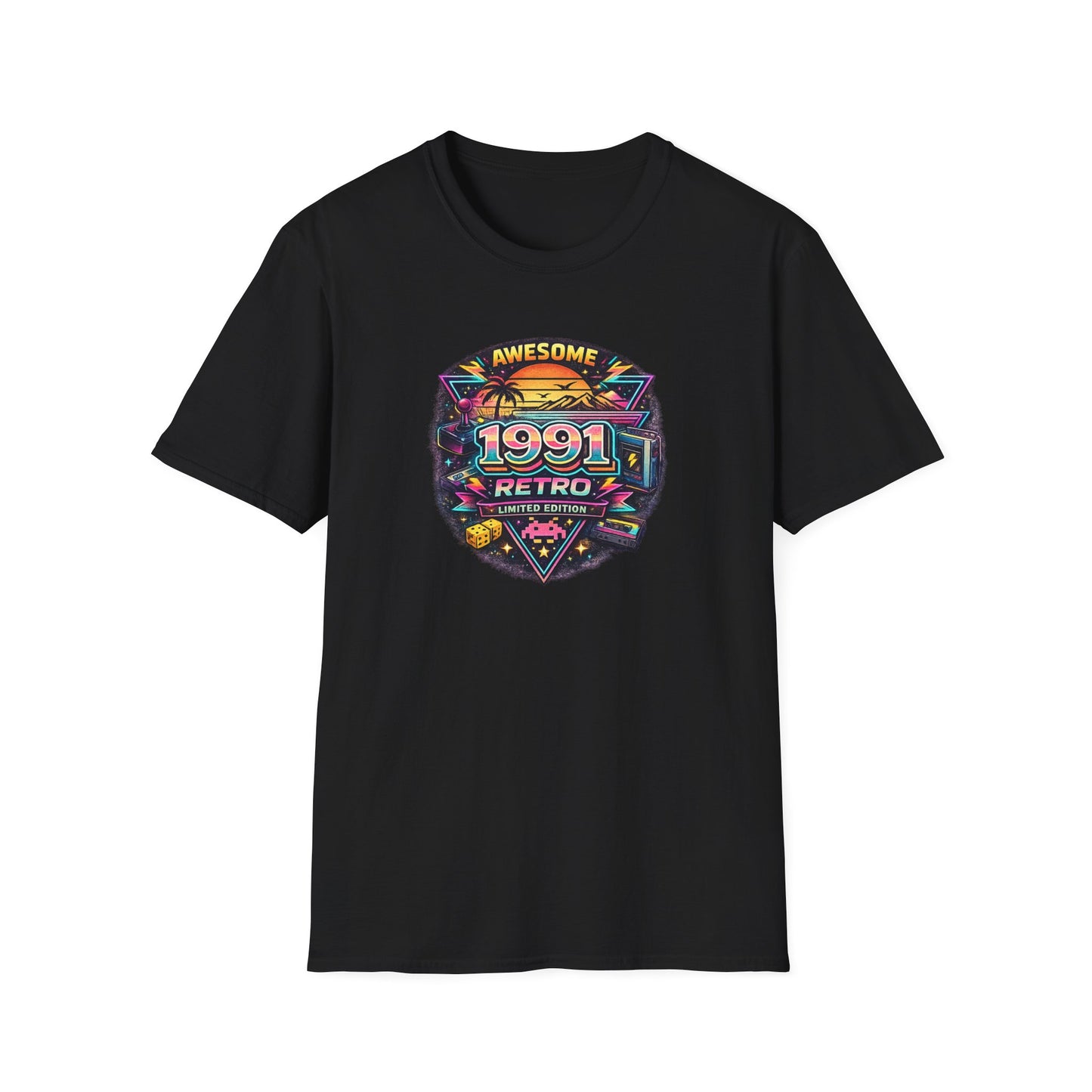 Vintage 1990 Retro Shirt – 90s Nostalgia Graphic Tee | Retro Gamer Aesthetic T-Shirt