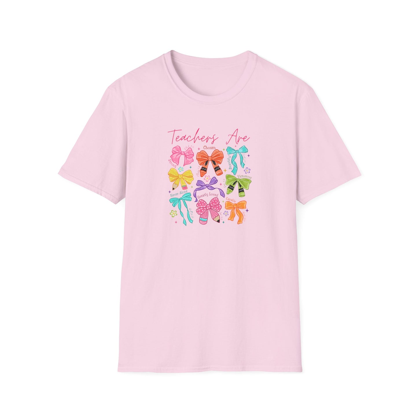 Teacher Life T-Shirt – Colorful Hair Bow Teacher Mom Gift
