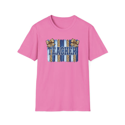 School Spirit Collection - Leopard Stripe T-Shirt