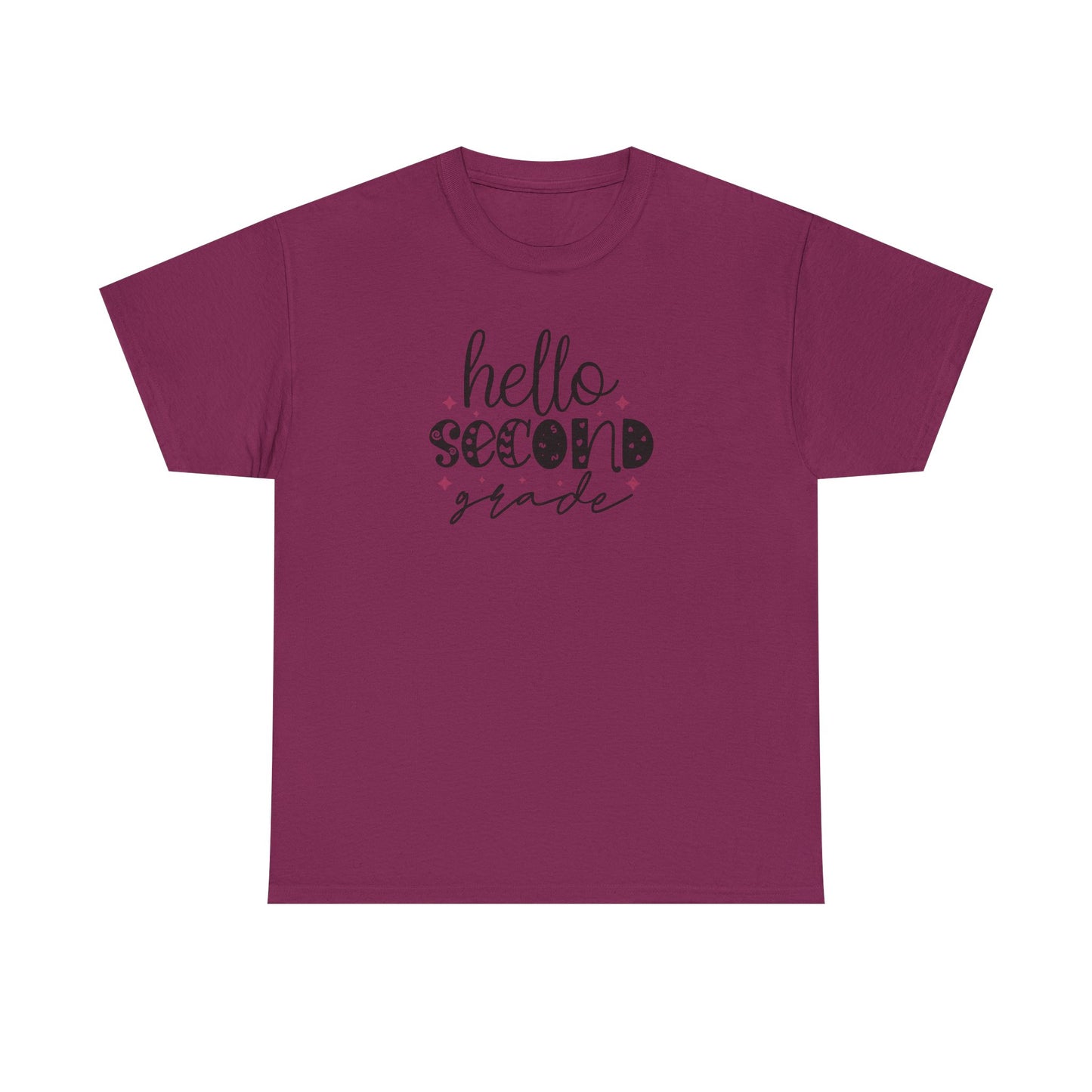 Hello Second Grade - Perfect Grade Level Teacher Team Shirt - Favorite