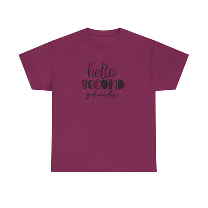 Hello Second Grade - Perfect Grade Level Teacher Team Shirt - Favorite