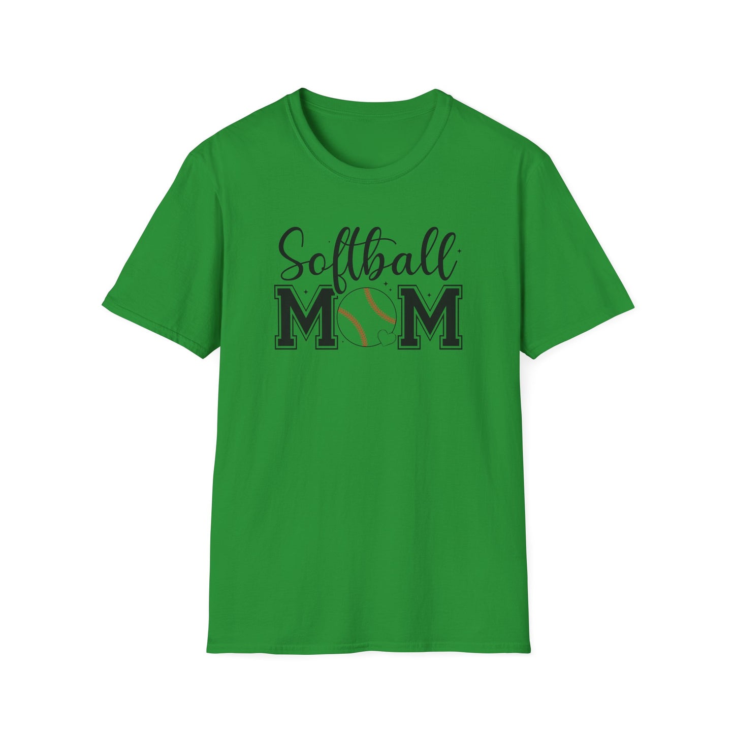 Softball Mom Front & Back Shirt – Trendy Softball Mom Graphic Tee, Double-Sided Game Day Shirt, Sports Mom Gift, Softball Season Apparel