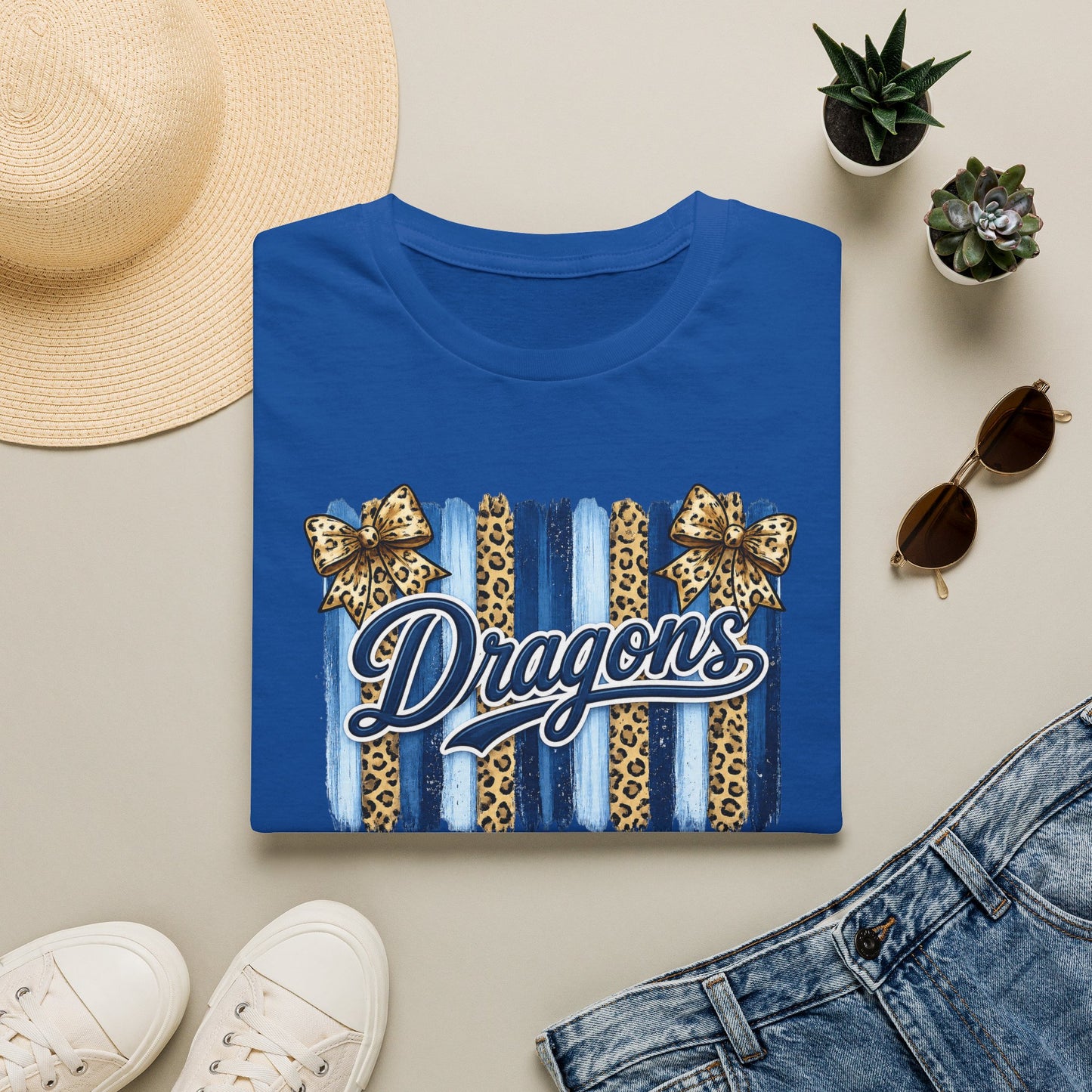 School Spirit Collection - Leopard Stripe T-Shirt