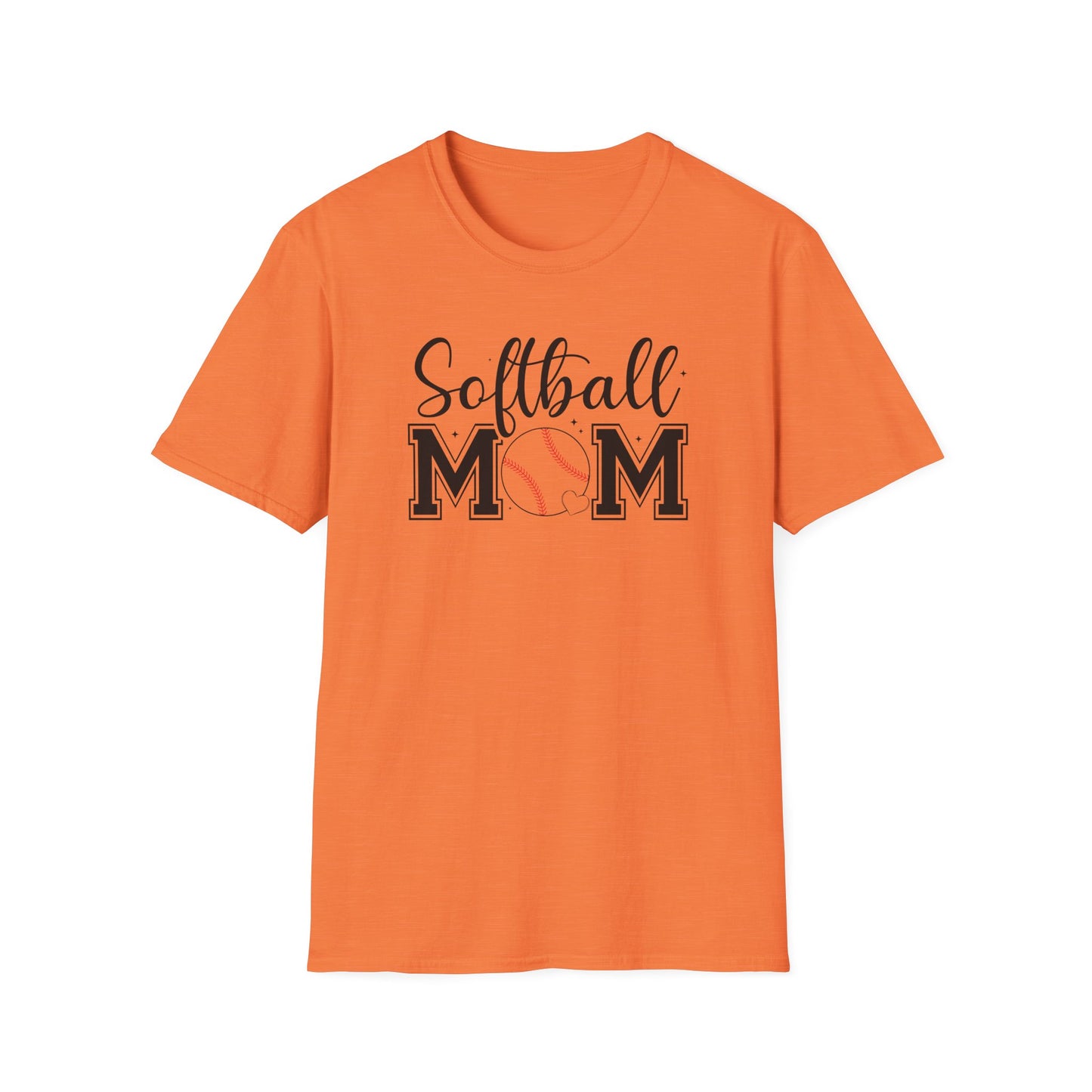 Softball Mom Front & Back Shirt – Trendy Softball Mom Graphic Tee, Double-Sided Game Day Shirt, Sports Mom Gift, Softball Season Apparel