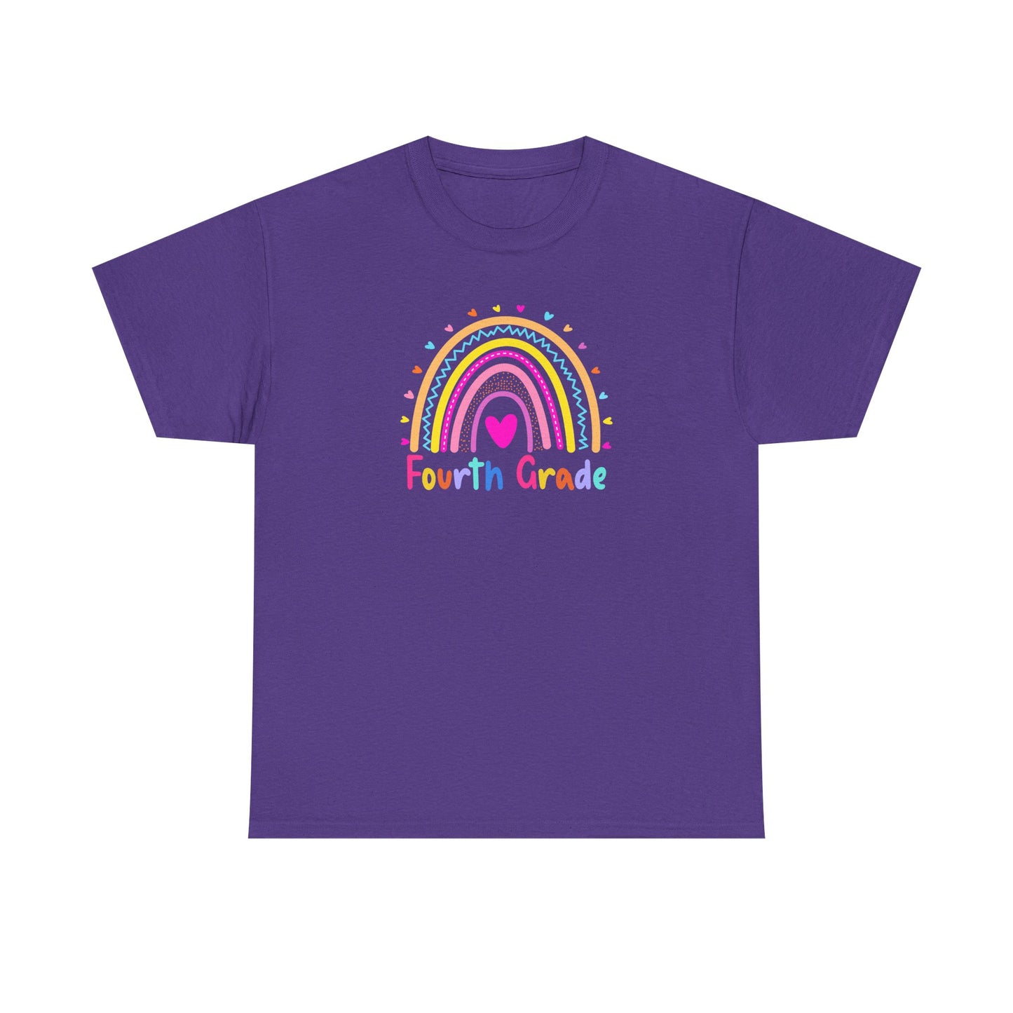 Fourth Grade Rainbow T-Shirt — Perfect for Classroom Fun