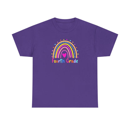 Fourth Grade Rainbow T-Shirt — Perfect for Classroom Fun