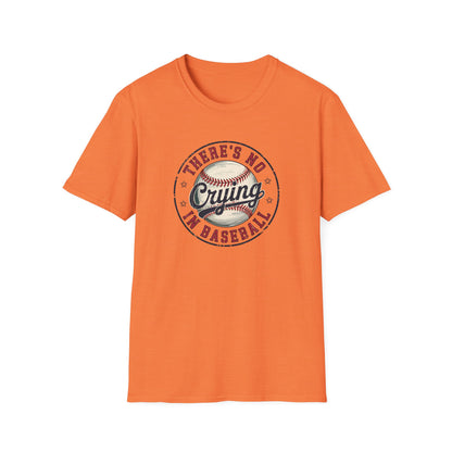 There’s No Crying in Baseball Shirt – Funny Baseball Graphic Tee | Game Day Shirt | Vintage Style Baseball Fan T-Shirt