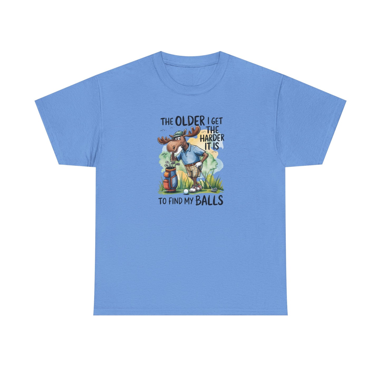 "The Older I Get the Harder It Is to Find My Balls" Funny Golf Shirt — Golf Humor T-Shirt