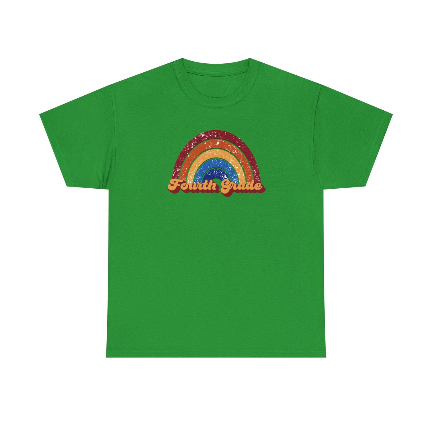 Fourth Grade Retro Rainbow Shirt - Team Pick