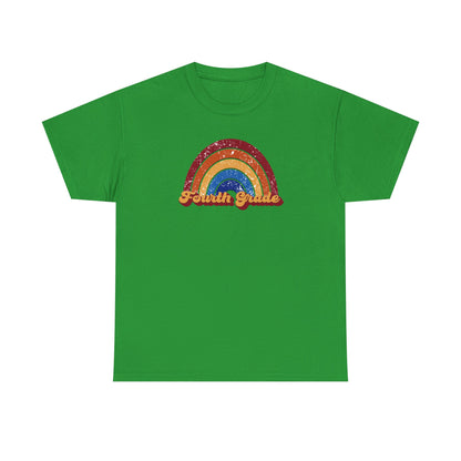 Fourth Grade Retro Rainbow Shirt - Team Pick