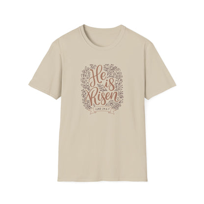 He Is Risen T-Shirt — Easter Christian Faith Tee