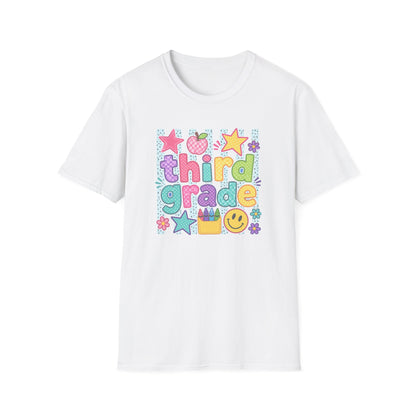 Third Grade Kids' T-Shirt — Colorful Back-to-School Cute School Spirit Tee
