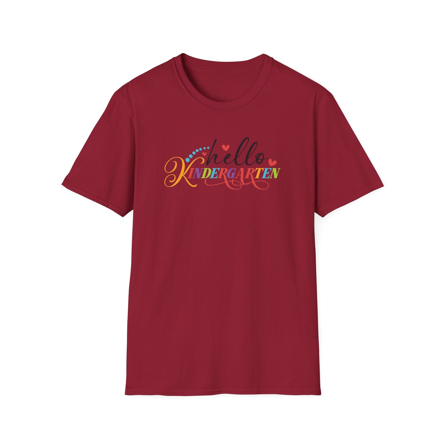 Hello Grade Teacher Shirts | Retro Back to School Graphic Tees | Preschool, Pre-K, Kindergarten, First, Second & Third Grade Teacher Shirt | Gildan 64000 Softstyle Tee