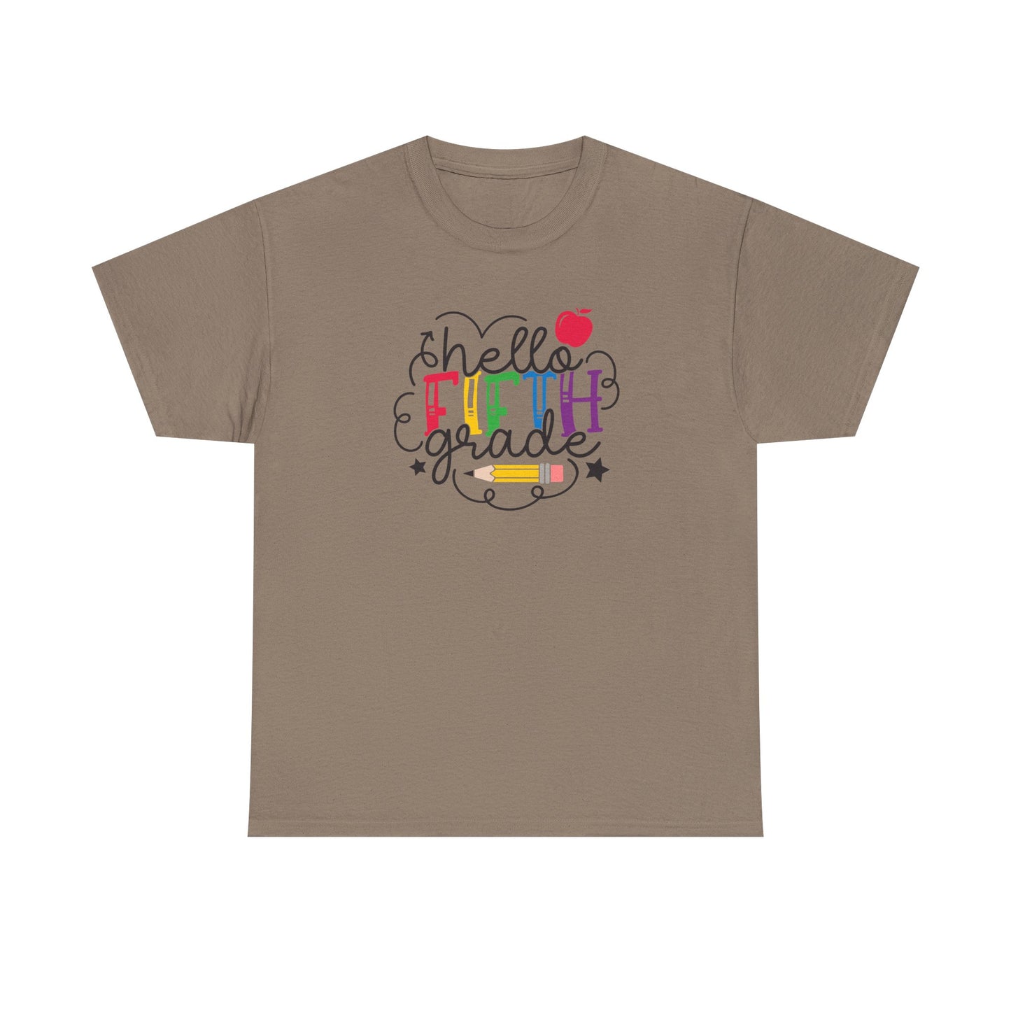 Hello Fifth Grade Shirt | 5th Grade Teacher T-Shirt | Back To School Teacher Tee | First Day Of School Outfit | Elementary Teacher Gift