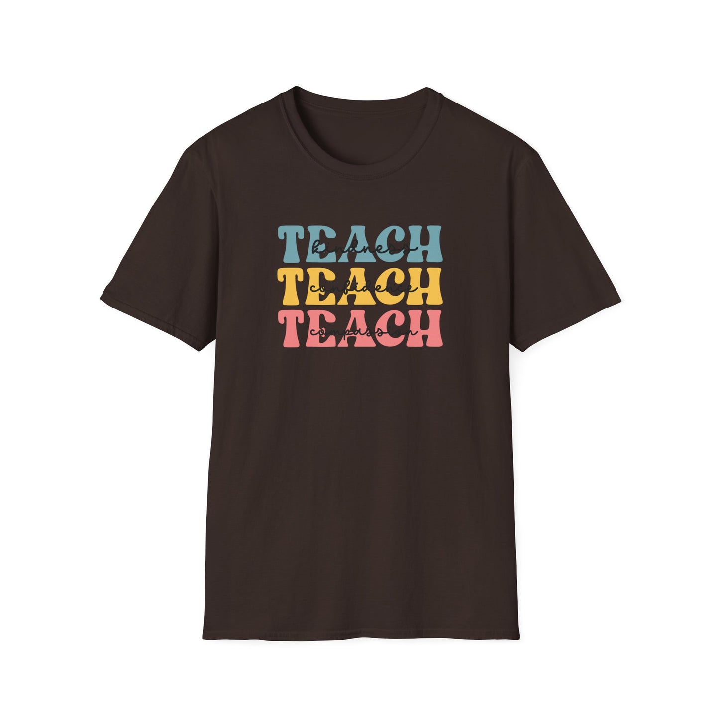 Teach Retro Stack T-Shirt — Vintage Teacher Appreciation Tee