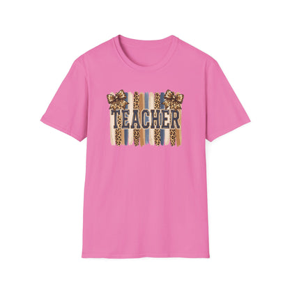 School Spirit Collection - Leopard Stripe T-Shirt