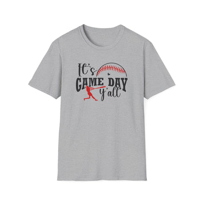 It’s Game Day Y’all Baseball Shirt – Cute Game Day Graphic Tee | Baseball Mom Southern Style Sports Shirt