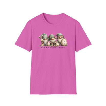 Gnome Sweet Gnome T-Shirt — Cute Woodland Gnome Trio Tee