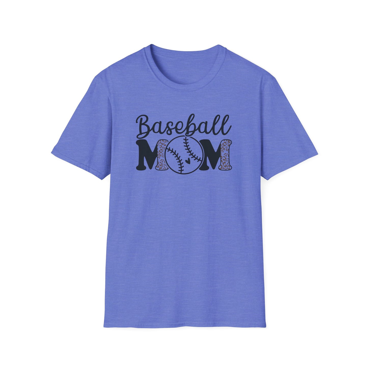 Baseball Mom Leopard Print Shirt – Cute Game Day Sports Mom Tee | Trendy Baseball Mama Graphic T-Shirt