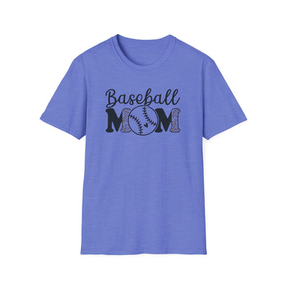 Baseball Mom Leopard Print Shirt – Cute Game Day Sports Mom Tee | Trendy Baseball Mama Graphic T-Shirt