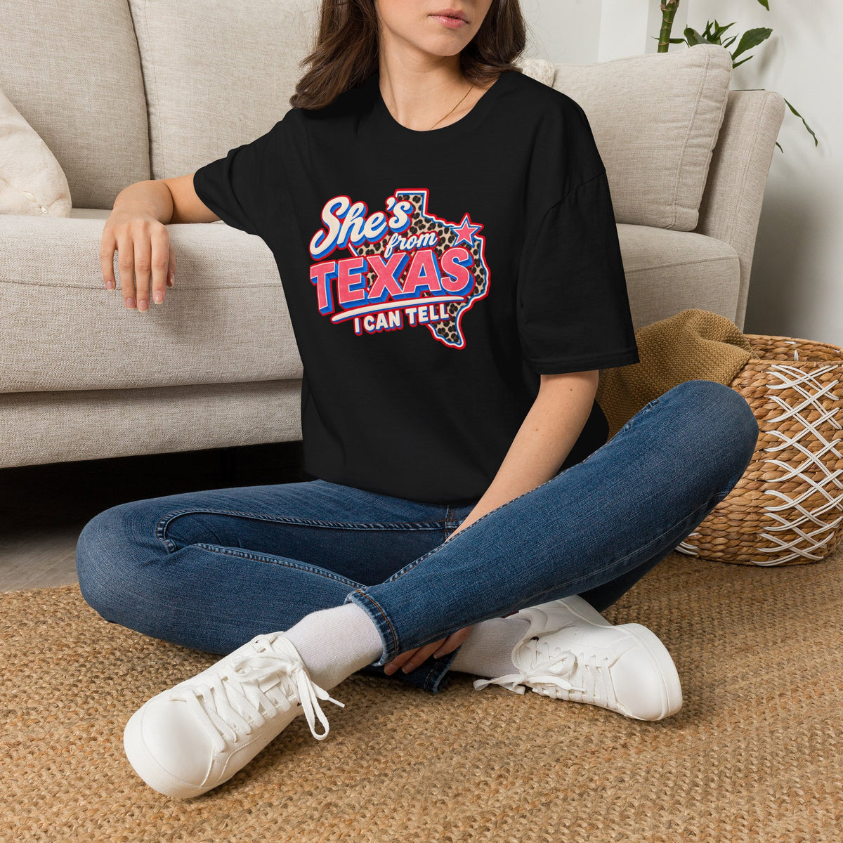 She’s From Texas I Can Tell Shirt | Retro Western Texas Graphic Tee | Southern Cowgirl T-Shirt