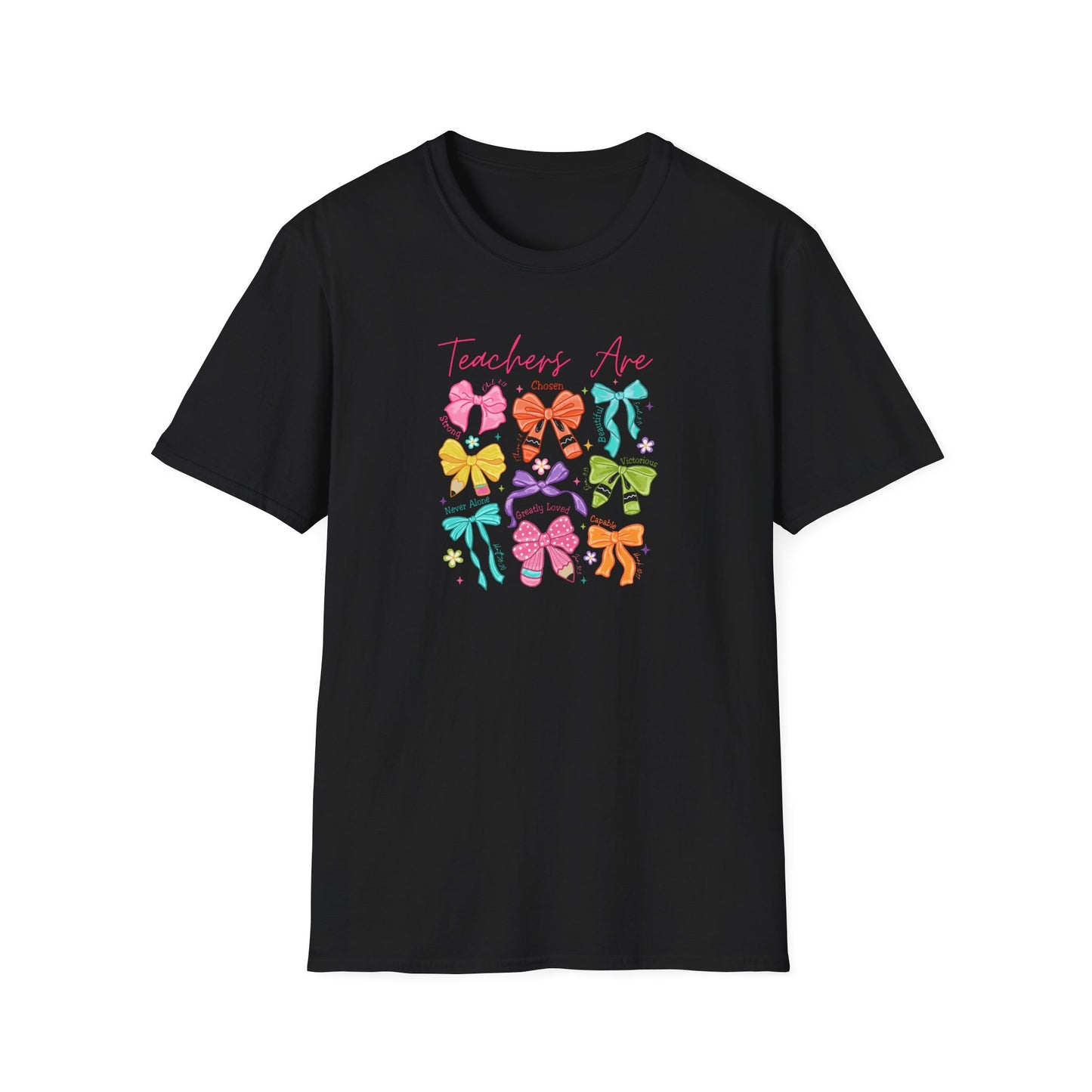 Teacher Life T-Shirt – Colorful Hair Bow Teacher Mom Gift