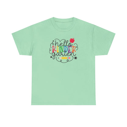 Hello Kinder Shirt - Perfect for the First Day of School